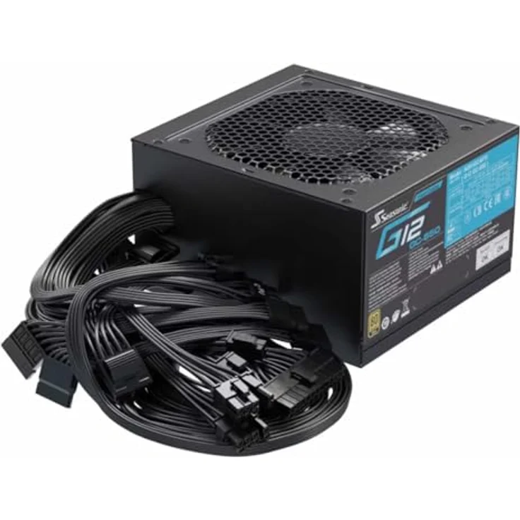 Seasonic G12 GC 80 PLUS Gold Netzteil - 850 Watt, schwarz - Effizientes ATX-Netzteil mit fester Verkabelung, intelligenter Lüftersteuerung – Bild 6