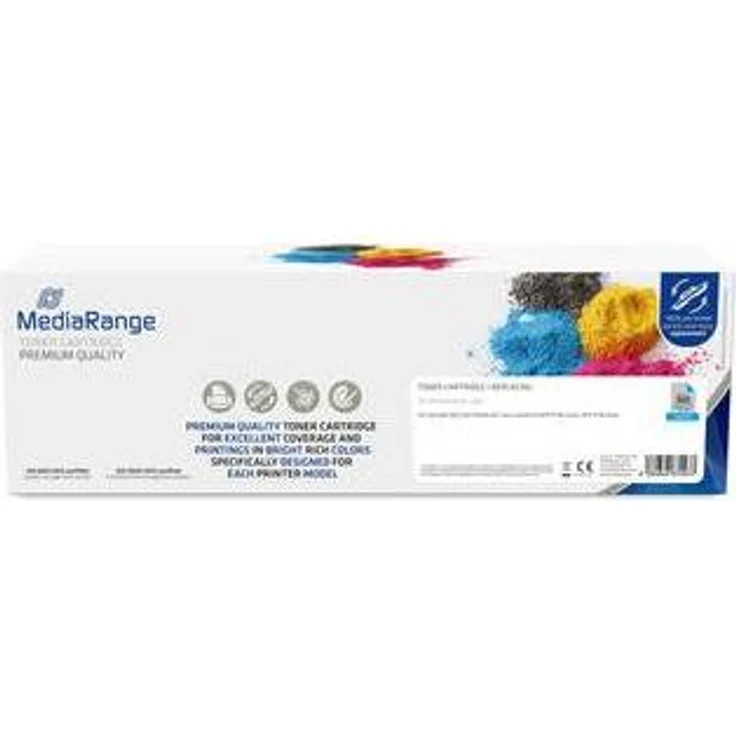 MediaRange Toner CF531A/205A mit Chip (C), für Laserdrucker in leuchtenden Farben
