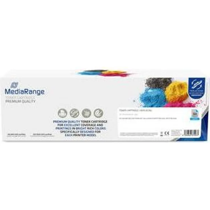 MediaRange Toner CF531A/205A mit Chip (C), für Laserdrucker in leuchtenden Farben