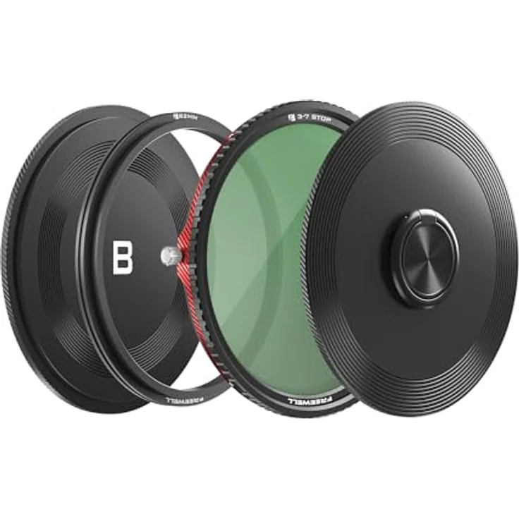 Freewell V2 Series Magnetic Filter, ND/CPL 3-7 Stops, 82 mm, Objektivfilter, Schwarz – Bild 1