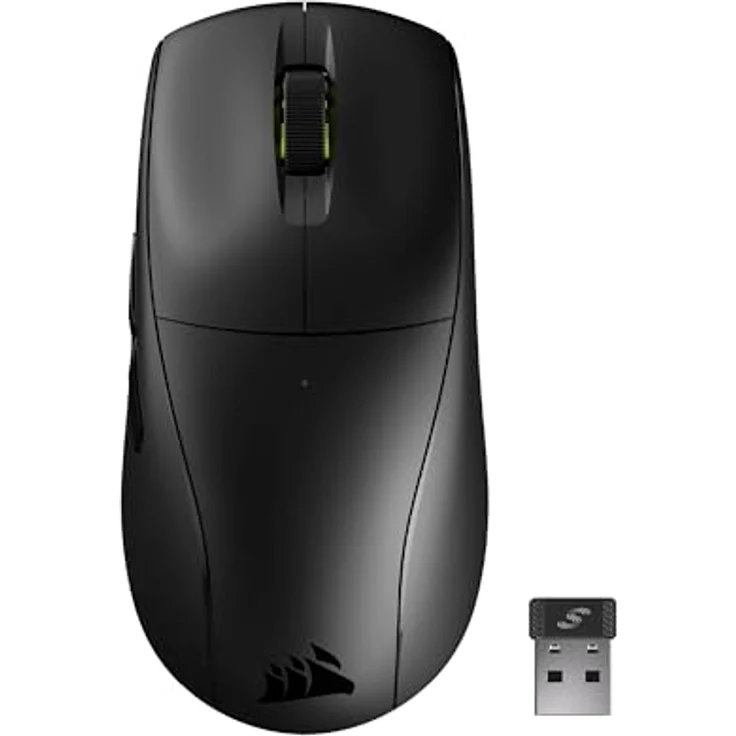 Corsair M75 AIR Wireless Ultraleichte Gaming-Maus - 2,4GHz & Bluetooth - 26.000 DPI - Bis zu 100 Stunden Akkulaufzeit - iCUE-Kompatibel - Schwarz – Bild 1