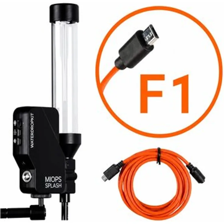 Miops Splash V2 Wassertropfen Pro Kit F1, Professionelles Fotostudio-Equipment mit App-Steuerung und flexibler Positionierung