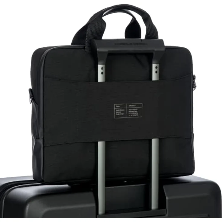 Porsche Design Urban Eco Aktentasche, 38 cm mit Laptopfach, schwarz, 100% Polyester – Bild 3