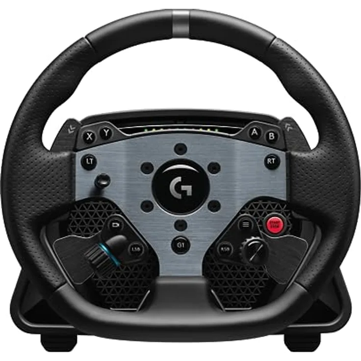 Logitech G PRO Rennlenkrad für PC, Direktantrieb 11 Nm, TRUEFORCE Force Feedback, magnetische Schaltwippen, Doppelkupplung, OLED-Display, Schnellentriegelung, PRO Tastenlayout - Schwarz