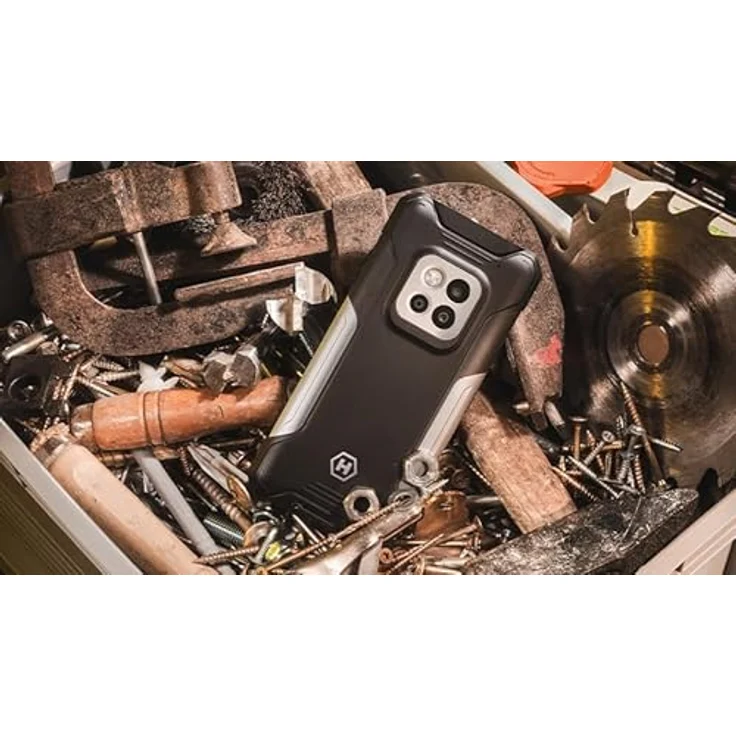 Hammer Construction 2 5G ultra-robustes Smartphone IP69, 50m Laser Lineal, 6+8GB RAM, Android 14, 50mpx Kamera mit Nachtsichtmodus, 6500mAh Akku mit Powerbank Funktion, NFC, Gorilla Glass 5 Bildschirm – Bild 5