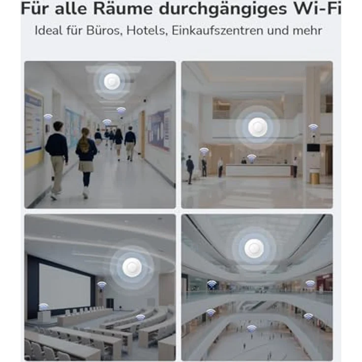 Cudy BE11000 Tri-Band Wi-Fi 7 Access Point, 10 GB SFP+ Port, 2,5 G PoE-in, Cudy APP-Steuerung, PoE/DC betrieben, AP11000 – Bild 4