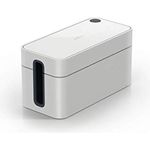 Durable 503510 Kabelbox Cavoline Box S (für 3-fach Steckdosenleiste, mit Gummifüßen, 246 x 116 x 128 mm (B x H x T)) hellgrau