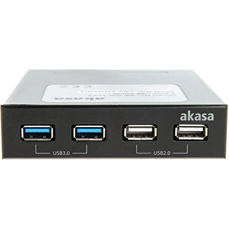 Akasa InterConnect S - Anschlüsse am vorderen Bedienfeld des Speicherschachts (AK-ICR-12V3) – Bild 6