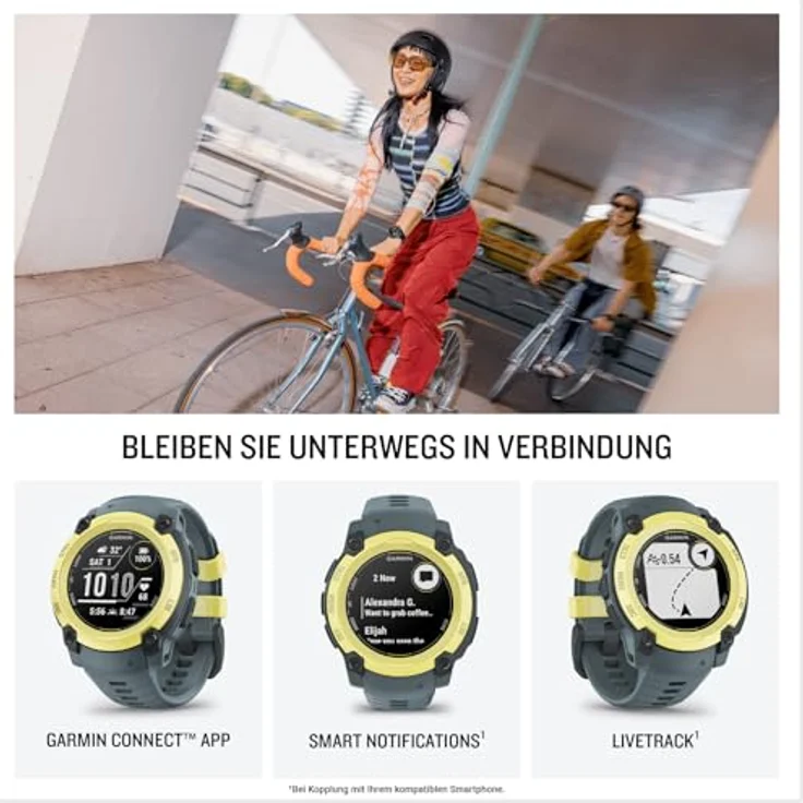 Garmin Instinct E 40mm - Robuste, wasserdichte GPS-Smartwatch mit 1,2" Display für Outdoor, Laufen, Radfahren u.a. - Herzfrequenzmessung, präzise Navigation, Bluetooth, 14 Tage Akkulaufzeit – Bild 4