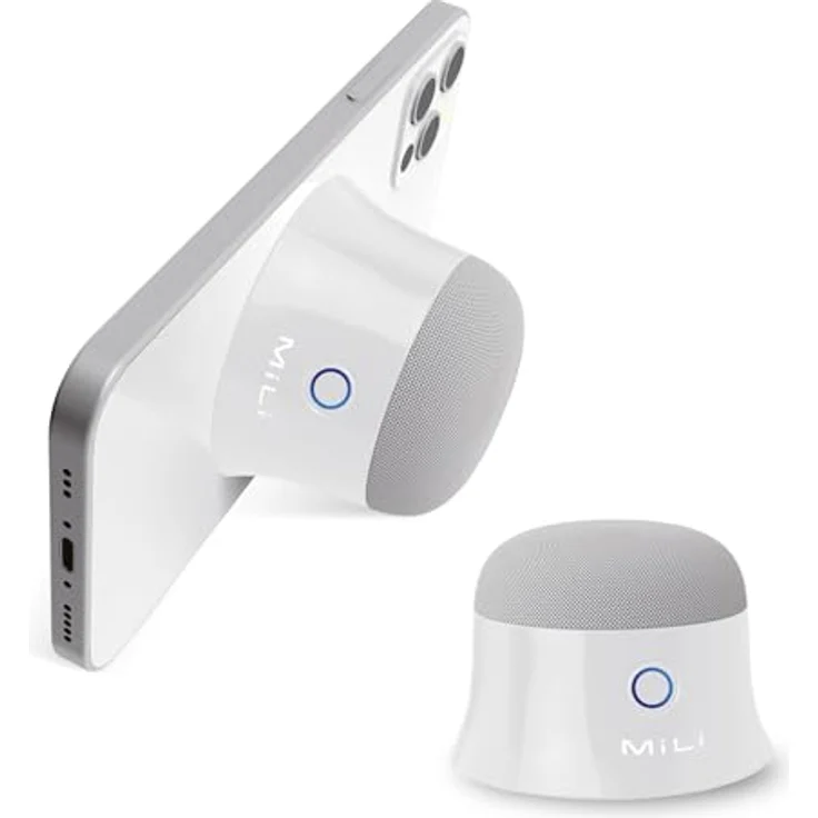 Ultron Mag Soundmate magnetic BT Speaker 2 Stück white, Bluetooth-Lautsprecher mit magnetischer Halterung – Bild 2