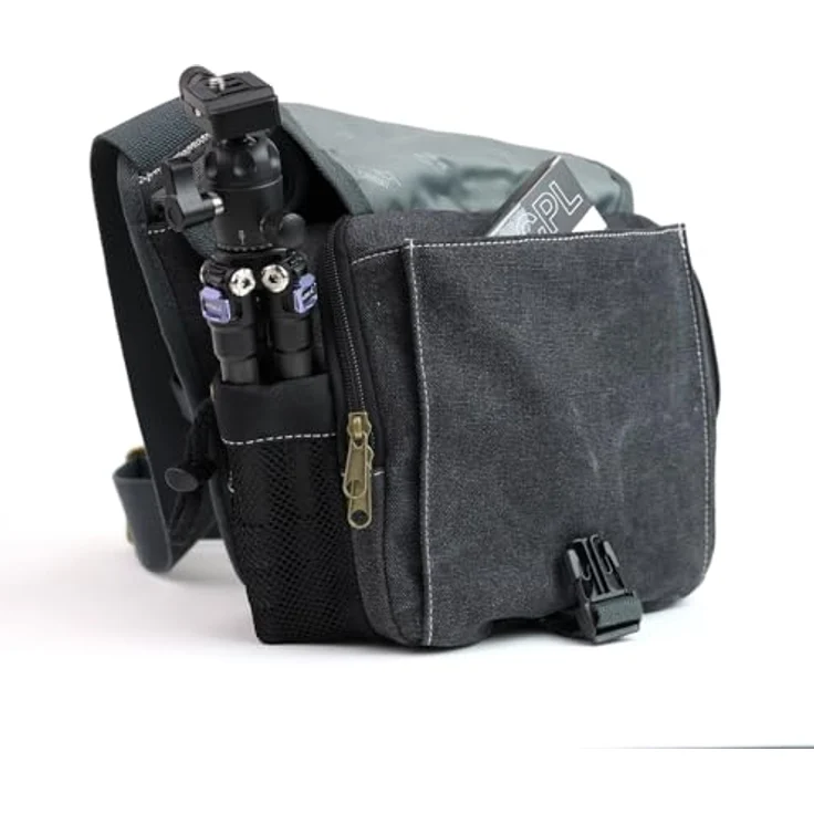 Kalahari K-51 Kikao Canvas Fototasche schwarz – Bild 10