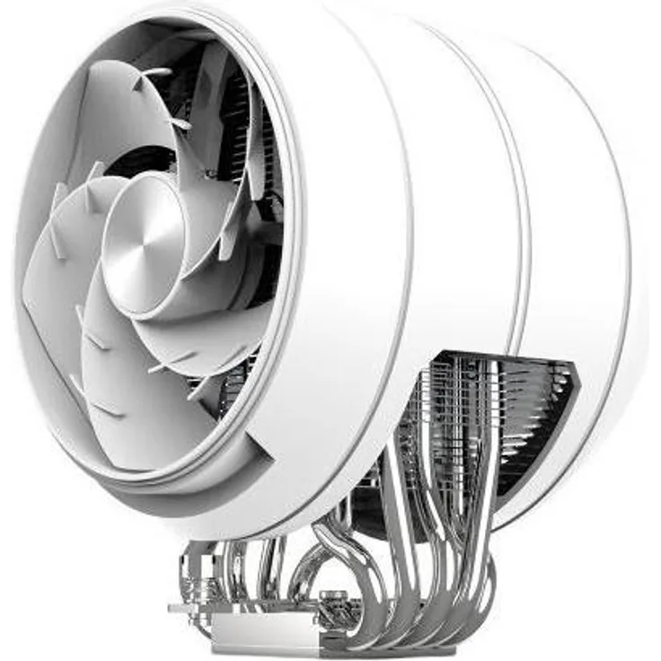 Zalman LUC ZET5, CPU Kühler mit Jet-Engine-Design, 2× 120-mm-Lüfter, ARGB-Beleuchtung, Weiss, TDP bis 200 W