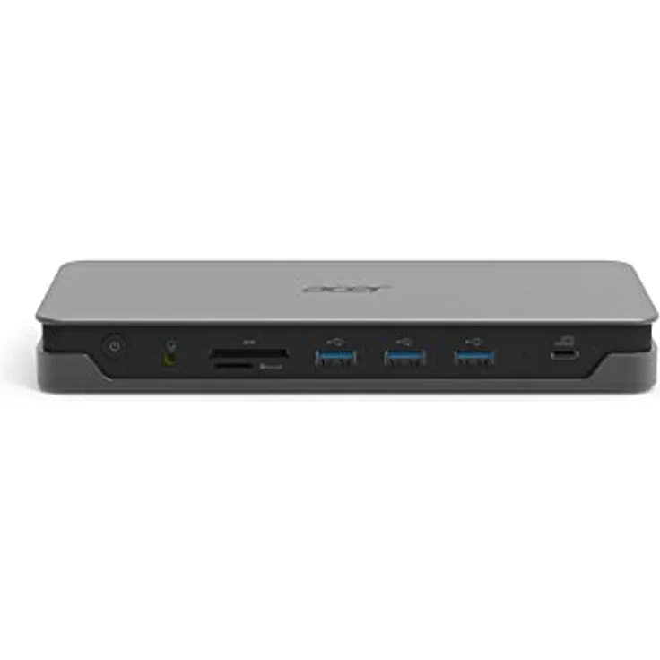 Acer USB C Docking Station USB Type-C Gen 1 Dock ADK230-2xHDMI 2.0, DisplayPort 1.4, USB Type-C 3.1Gen.1, 3xUSB3.1 Type-A Gen.1, RJ45/LAN, SD Kartenleser, Audio-Anschluss (auch für Headset) – Bild 1