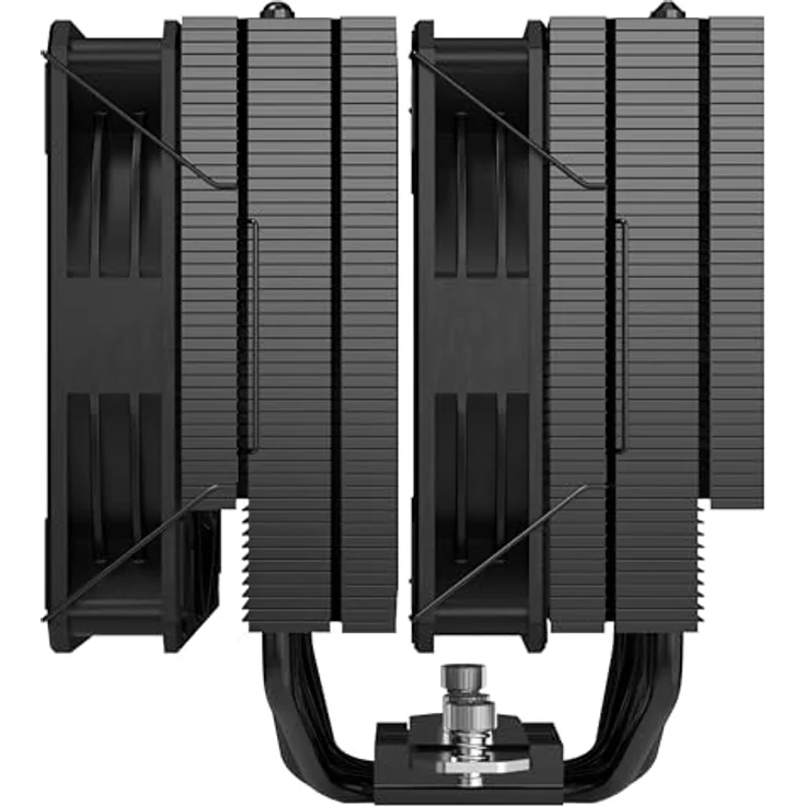 Hiditec C20 Pro, CPU-Lüfter mit 120 mm, FDB-Lager und Twin-Tower-Kühlkörper, Schwarz – Bild 8