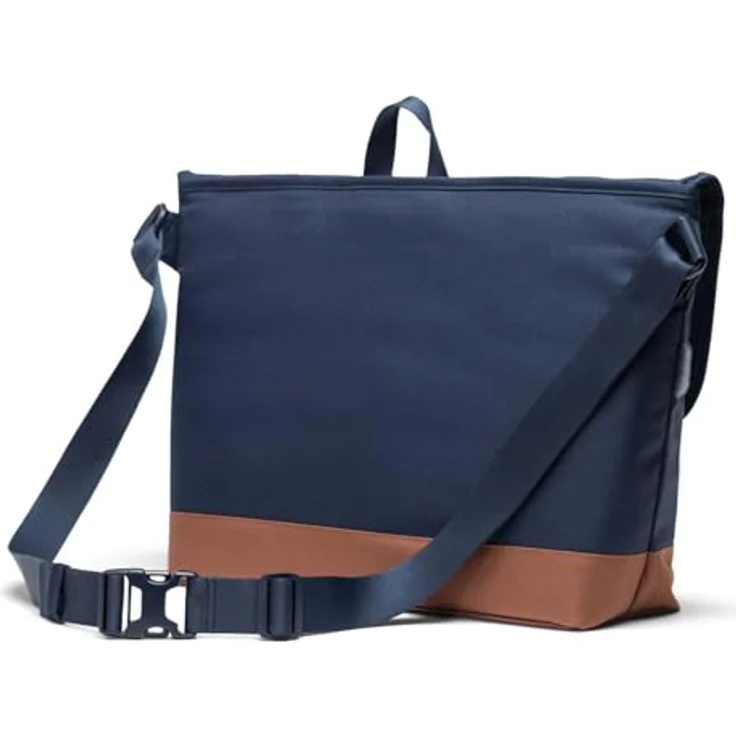 Herschel Cove Messenger, 38 cm Laptopfach, Polyester, navy-saddle brown – Bild 3