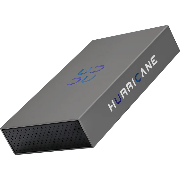 Hurricane 3518C3, 500GB Aluminium Externe Festplatte, 3.5 Zoll USB-C HDD mit Netzteil, kompatibel mit Windows, macOS, Linux