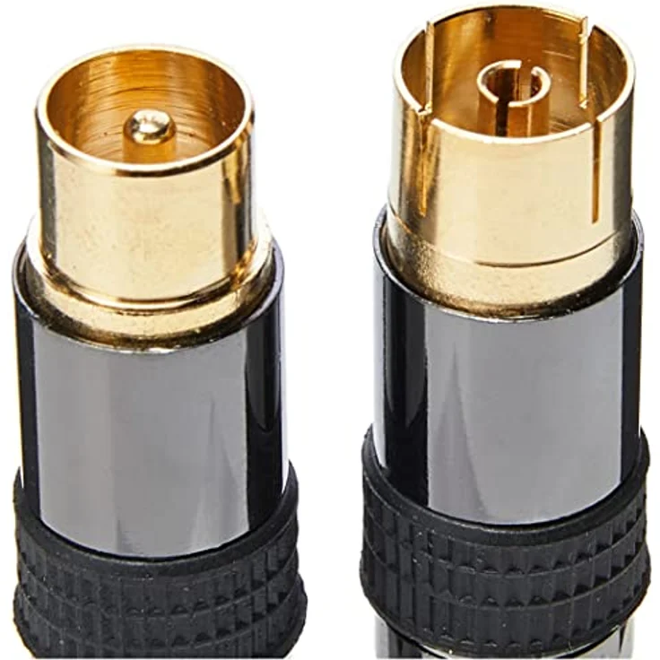 Metronic 419101 F-Koppel, männlich auf weiblich, Durchmesser 9,52, Schwarz, 2 Stück – Bild 4