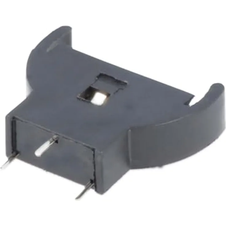 Knopfzellenhalter für 1x CR2012, CR2016, CR2020, CR2025, CR2032 mit Printmontage vertikal 3-Pin Anschluss 1