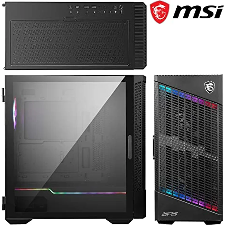 MSI MPG VELOX 100P AIRFLOW Computer-Gehäuse Midi Tower Schwarz (306-7G18P21-809) – Bild 6