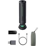 Insta360 Wave Graphitschwarz, KI-Freisprecheinrichtung mit 8 Noise-Cancelling-Mikrofonen, Bluetooth, KI-Transkription in 99 Sprachen, 32 GB Speicher, Meeting-Assistent