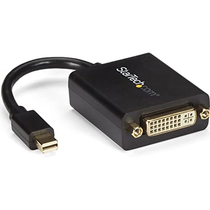 StarTech.com Mini DisplayPort auf DVI Adapter / Konverter (St/Bu) - DVI-Adapter - Mini DisplayPort (M) - DVI-I (W) - 10,2 cm - Schwarz (MDP2DVI) – Bild 2