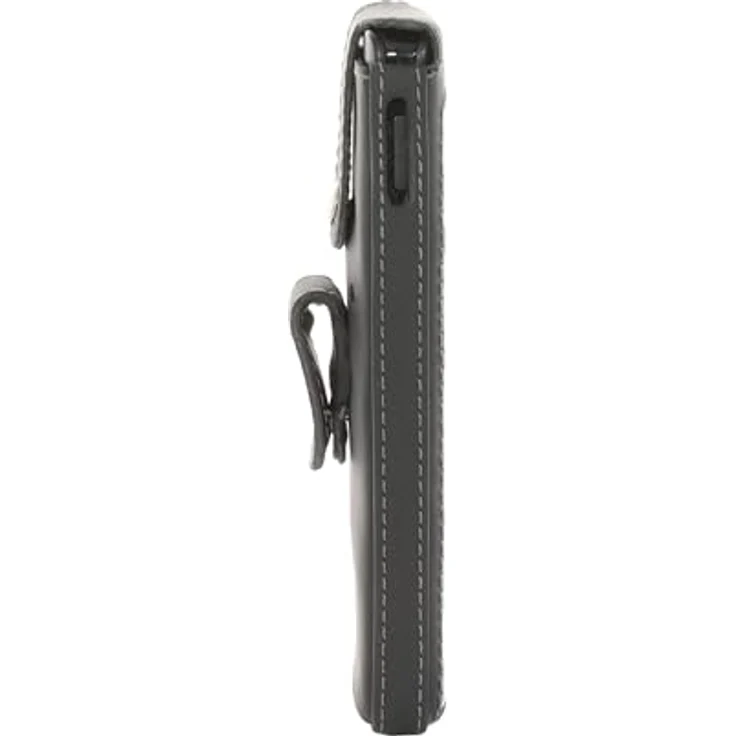 JT Berlin Turnline Schutzhülle für AVM Fritz!Fon X6, Echtleder, schwarz, mit 8-Stufen Gürtel-Drehclip und smarter Folie, Handmade in Europe – Bild 5