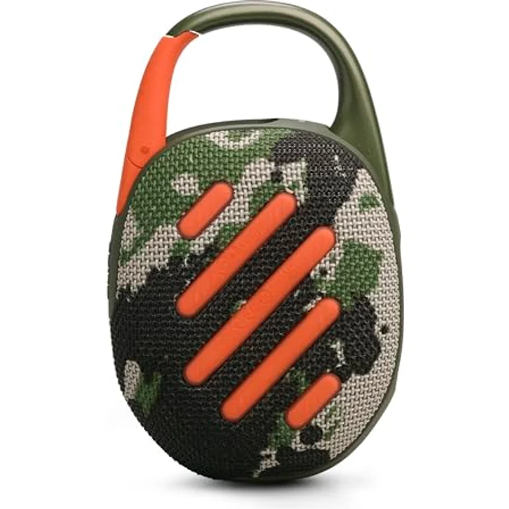 JBL Clip 5 in Camouflage – Tragbare Bluetooth-Lautsprecher-Box mit Pro Sound, tiefem Bass und 12 h Laufzeit – Bild 4