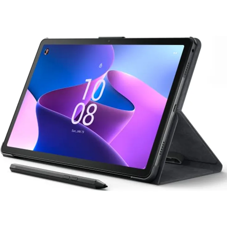 Lenovo Tab M10 Plus (3rd Gen), 4 GB RAM, 128 GB erweiterbar auf bis zu 1 TB, Pen 2 und Hülle, Dunkelgrau