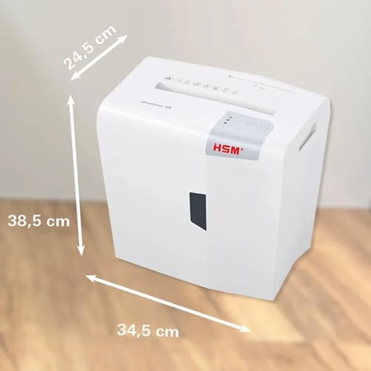 HSM shredstar X8 Aktenvernichter, Sicherheitsstufe P-4, 8 Blatt (Partikelschnitt) mit CD-Schredder – Bild 4