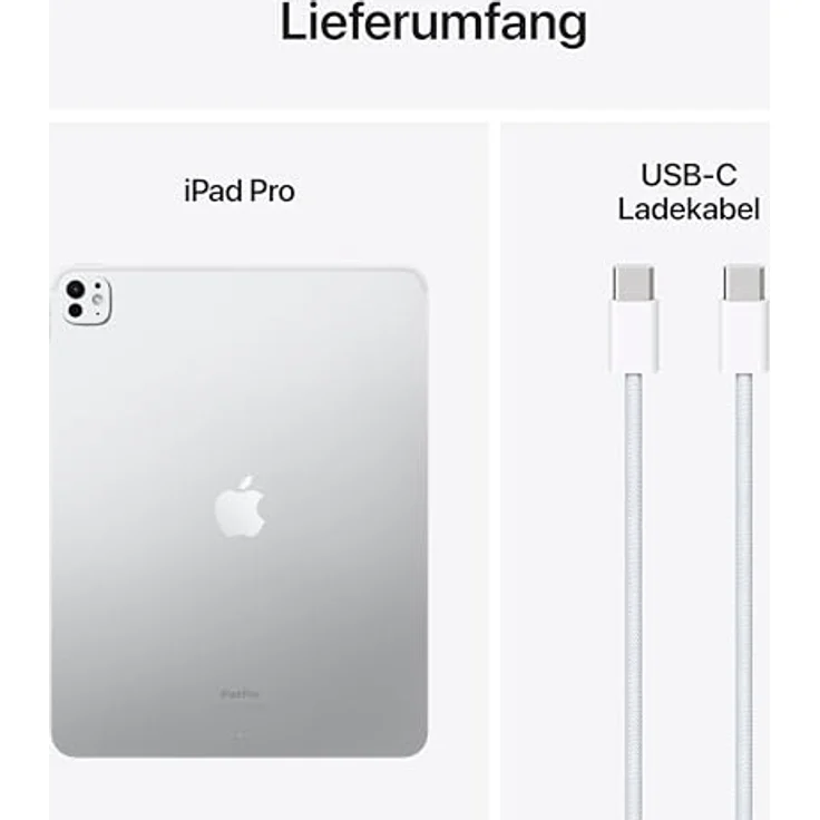 Apple iPad Pro 13 2024 (M4) (nur WLAN, 13", 2000 GB, Silver), Tablet, Silber – Bild 6