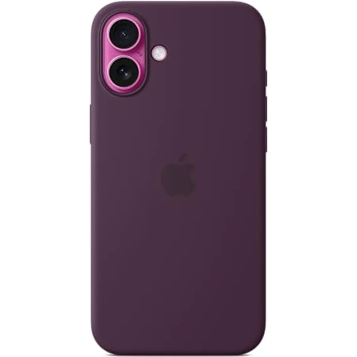 Apple iPhone 16 Plus Silikon Case mit MagSafe – Pflaume 55% recyceltes Silikon, Mikrofaserfutter, nahtlose Kamera­steuerung, integrierte Magnete – Bild 3