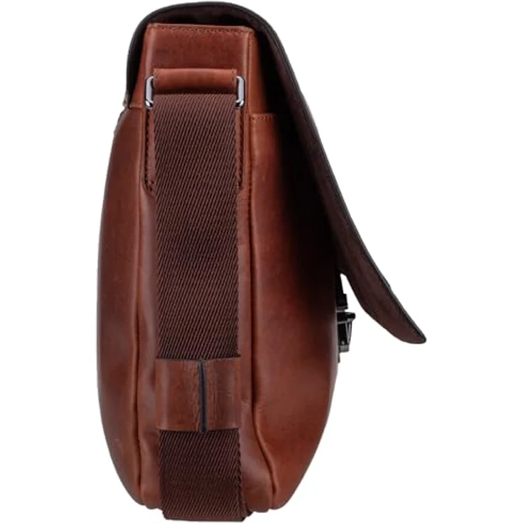 Joop! Cerratano Janis Messenger, Leder Tasche für Laptops bis 35 cm, braun – Bild 3