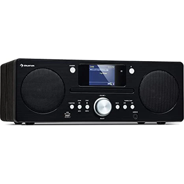 Auna Tragbares DAB Radio mit CD Player, Bluetooth, TFT Display, Klein - Küchenradio mit MP3, Digitalradio, Wecker und Fernbedienung – Bild 1