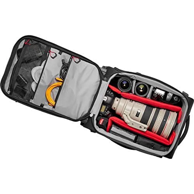 Manfrotto Switch-55 Pro Light 2-in-1 Trolley und Kamerarucksack, Rucksack für Camcorder, DSLR Kameras, Platz für bis zu 2 Kameragehäuse und Objektive, Tasche für 17-Zoll-PC und Dokumententasche - Preisvergleich – Bild 3