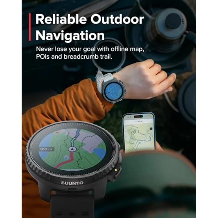 Suunto Vertical Smartwatch (1,4 Zoll) mit bester Akkulaufzeit, Schwarz – Bild 3