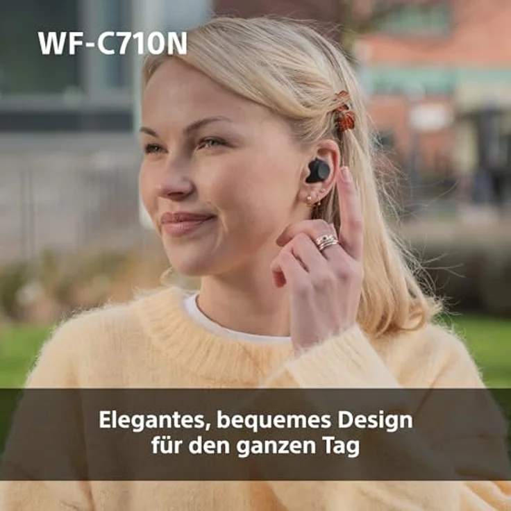 Sony WF-C710N True Wireless In-Ear Kopfhörer Schwarz mit ANC, Bluetooth 5.3, 21,5h Laufzeit, Spritzwasserschutz – Bild 5