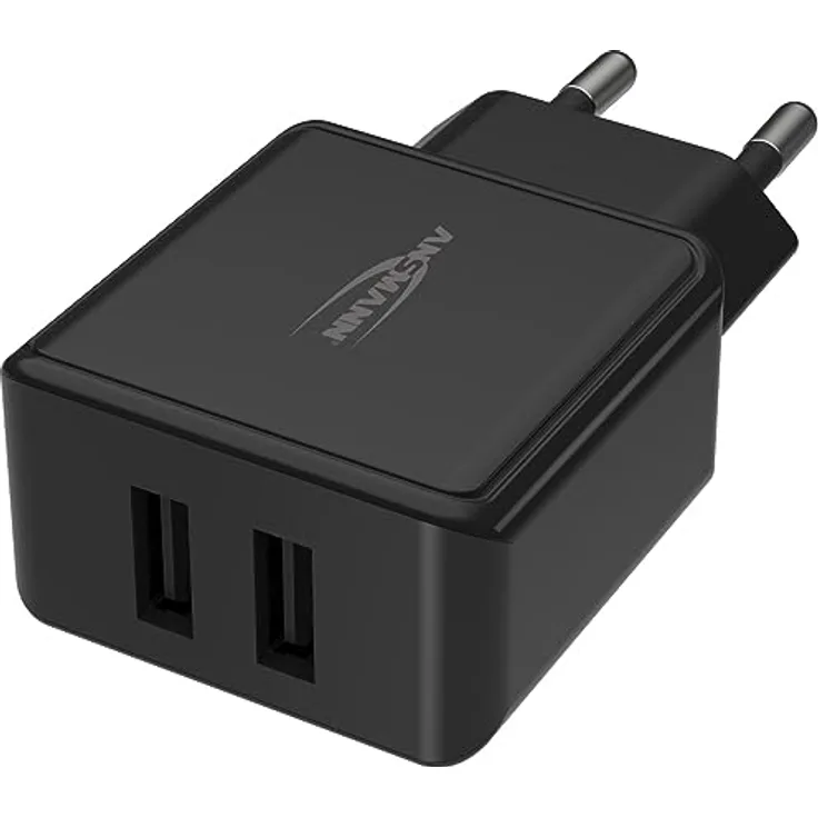 Ansmann USB-Ladegerät Home Charger HC212 schwarz, 2 USB-Ports