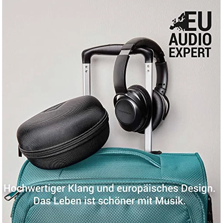 Energy Sistem Headphones BT Travel 6 ANC Kopfhörer, kabellose Helme, Schwarz - Active Noise Cancelling, Isolierkissen, Quick Charge – Bild 5