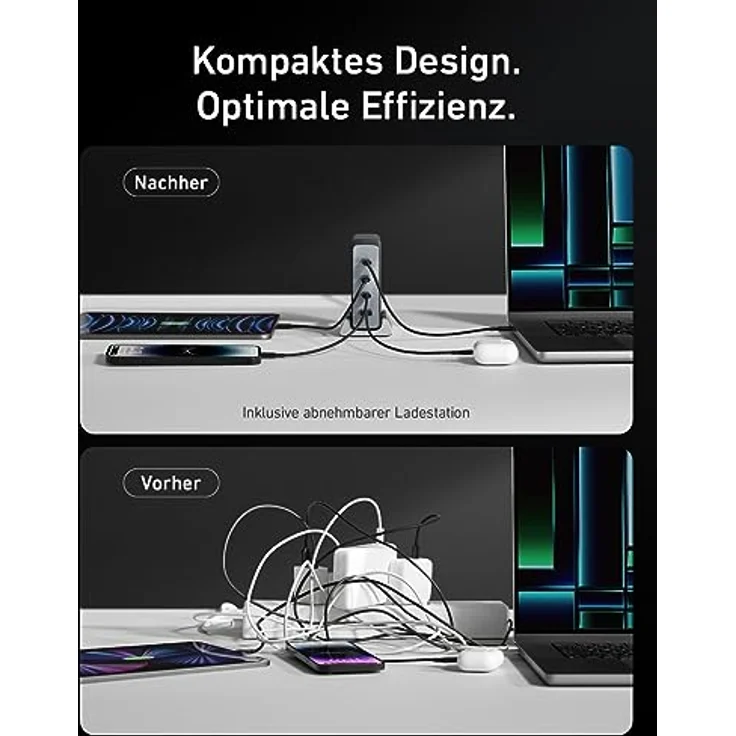 240W Anker USB-C Ladegerät, Prime GaN Netzteil, 4-Port Schnellladegerät , Kompatibel mit MacBook Pro/Air, iPhone 15, iPad Pro, Galaxy S23/S22, Note 20 und mehr – Bild 5