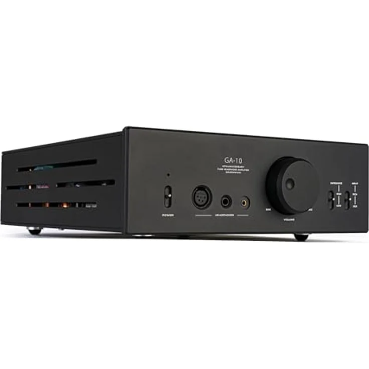 HIFIMAN × GOLDENWAVE GA-10, High-End Desktop-Röhrenkopfhörerverstärker mit symmetrischem Ausgang, ECC83/12AX7 und EL84 Röhren, schwarz – Bild 4