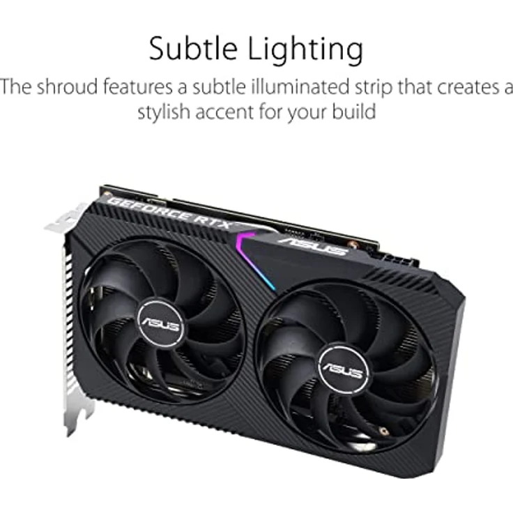 ASUS Dual GeForce RTX 3050 V2 OC Edition 8GB GDDR6 Gaming Grafikkarte (Nvidia RTX3050 V2, PCIe 4.0, HDMI 2.1, DisplayPort 1.4a, DUAL-RTX3050-O8G-V2) – Bild 4