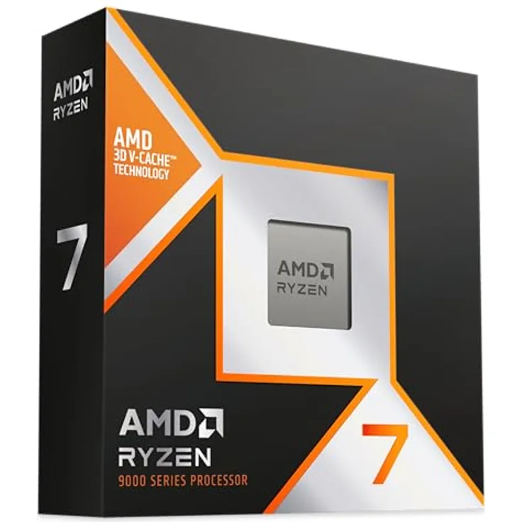 AMD Ryzen 7 9850X3D Prozessor, 8 Kerne/16 Threads, 4.70-5.60GHz, AM5 Sockel, boxed ohne Kühler