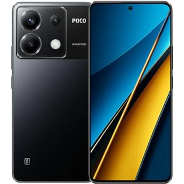 Xiaomi Poco X6 5G 12GB RAM 256GB Dual SIM Schwarz EU1, Smartphone mit schnellem 5G-Netzwerk – Bild 1