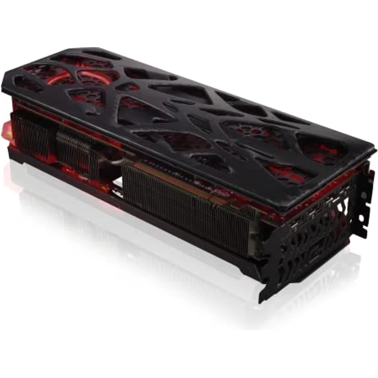 PowerColor Swappable Backplate for RX 7900er Red Devil Alu (SBP-790002), Immersive Devil Skin Design, Leichtes und Ausserirdisches Design – Bild 8