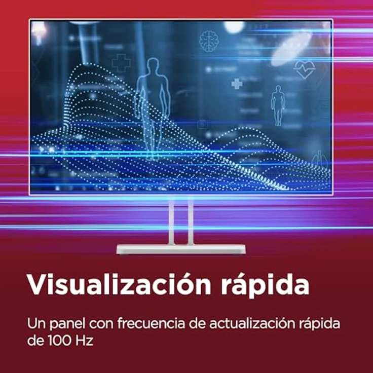 Lenovo L27i-4B, 27 Zoll FHD Monitor mit 1920 x 1080 px, 100 Hz, 4 ms Reaktionszeit und 99 % sRGB Farbdeckung – Bild 3