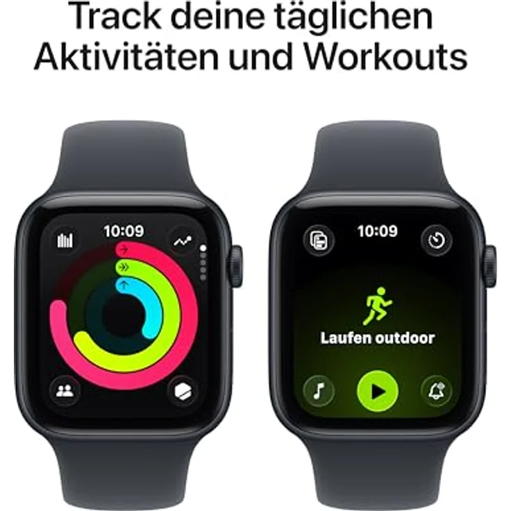 Apple Watch SE 3 Cellular, 44mm, Aluminiumgehäuse Mitternacht, Sportarmband Mitternacht - S/M – Bild 5