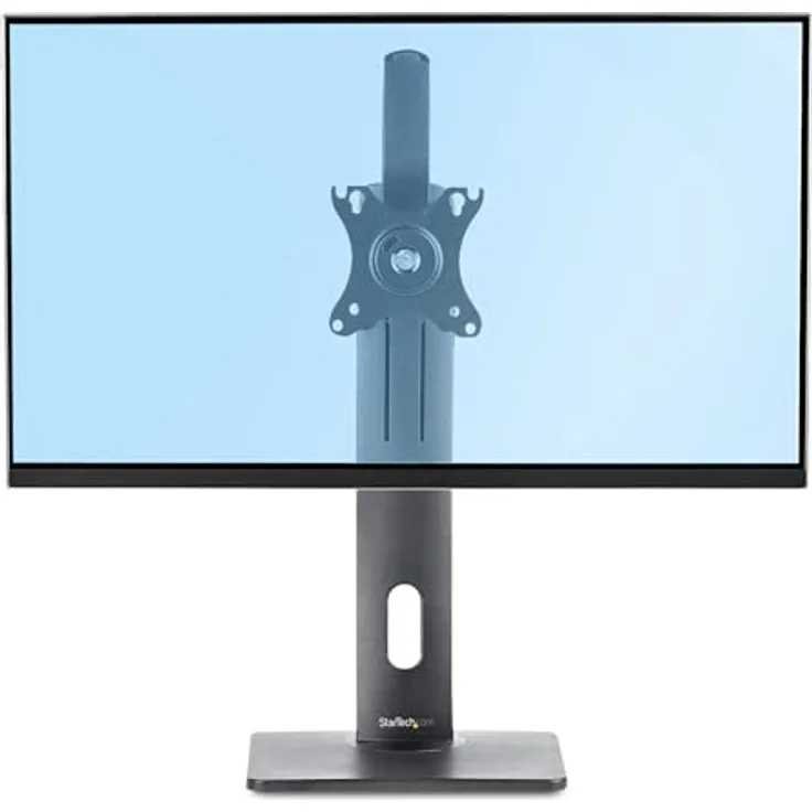 StarTech Monitorhalter für Tisch, VESA-kompatibel bis 32 Zoll, Höhenverstellbar 10,4-16,3 Zoll, Schwarz