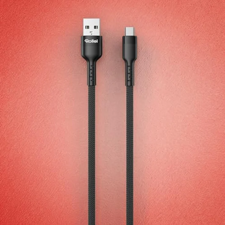 Rollei USB-A/Mini-USB B5-Kabel, 1,2 m, 480 Mbps Übertragungsgeschwindigkeit – Bild 4