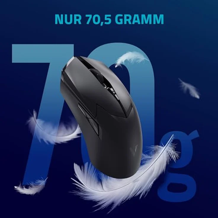 Rapoo VT2PRO kabellose Gaming-Maus mit 26000 DPI Sensor, 50 G Beschleunigung, bis zu 160h Akkulaufzeit - Schwarz – Bild 5