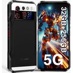 DOOGEE V20S 5G Outdoor Handy Ohne Vertrag, 32GB+256GB, 6.43'' FHD+1.58" AMOLED Rear Display,Android 13 Outdoor Smartphone, 50MP-Dreifachkamera/24MP Nachtsicht,6000mAh 33W, 5G Dual SIM/NFC/OTG/Face ID